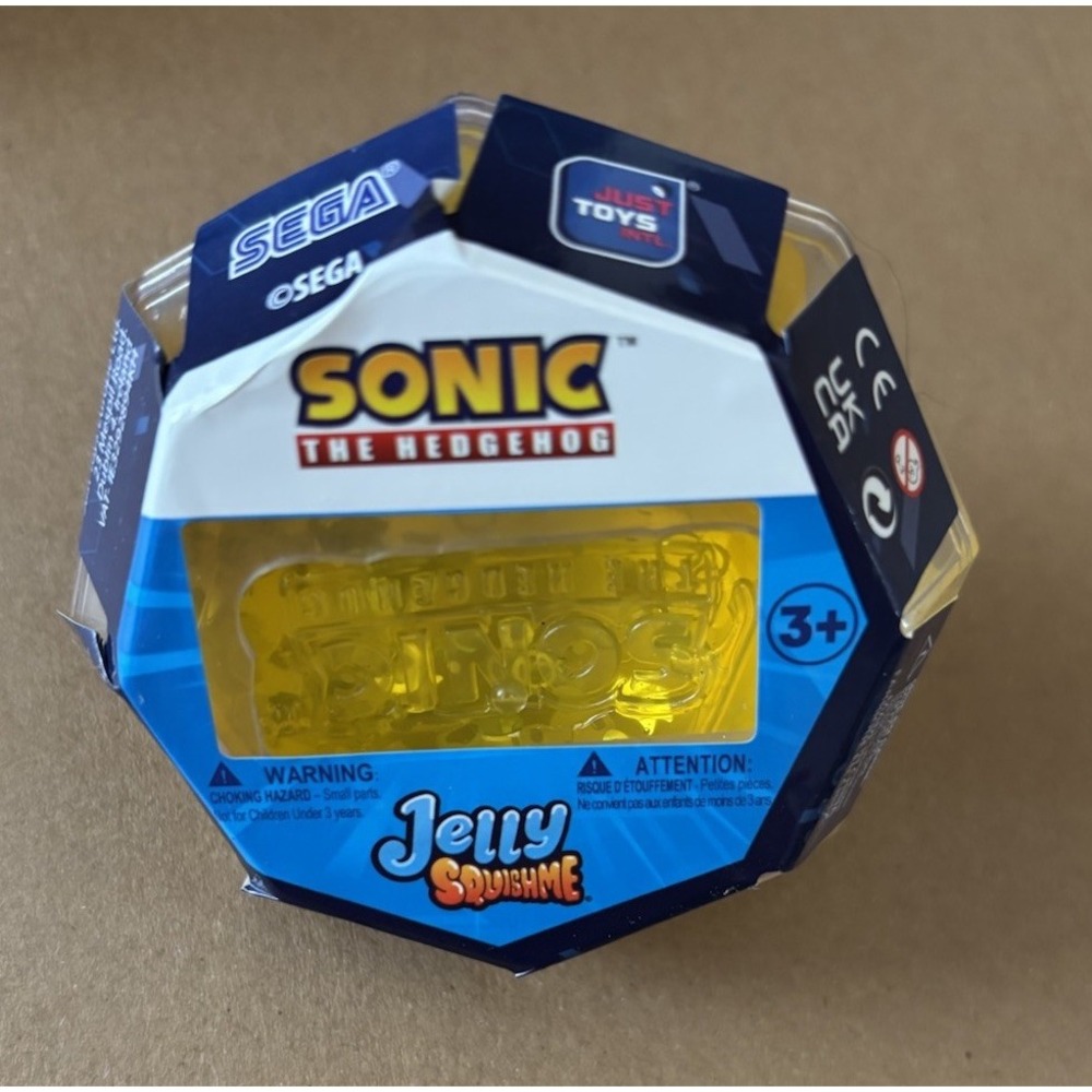 Sonic the Hedgehog Jelly SquishMe Gem Squishy Figure New Rare HTF